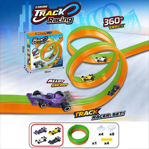 Voiture de course en alliage pour enfants, circuit à 360 degrés, fonctionnement par friction, pour enfants de 4 à 7 ans - Product Image 5