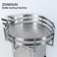 ZONESUN Automatische Runddrehende Kunststoff-Glasflaschen-Sammelmaschine Lebensmittelverpackungs-Sortier-Drehtischmaschine zum Entwirren