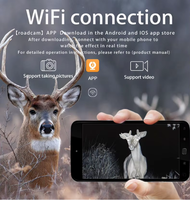 Teleskop Monokuler Penglihatan Malam Digital HONDIGI 11X dengan Lensa 50mm Jangkauan 200-400m WiFi untuk Pengamatan Satwa Liar di Luar Ruangan