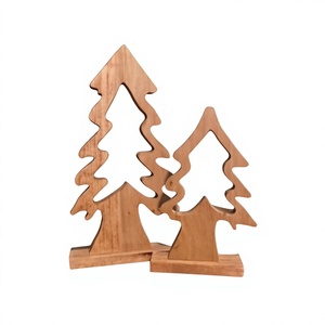 Decorative Wooden Christmas <b>Tree</b> for Holiday Home Décor, Handmade Natural Wood Christmas <b>Tree</b> <b>Ornament</b>, Rustic Tabletop - Product Image 1