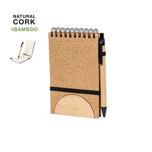 Bloc de Notas Ecológico Personalizado con Logotipo, Papel Reciclado, Estilo Empresarial, Impresión Offset a 4 Colores, 130x180mm, con Bolígrafo Promocional - Product Image 1