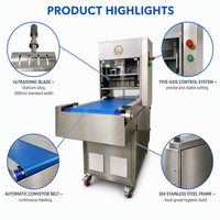 Machine à découper le fromage congelé à ultrasons durable du Groupe Wanli, haute productivité, qualité alimentaire, pour boulangerie, coupe-gâteau roulé suisse