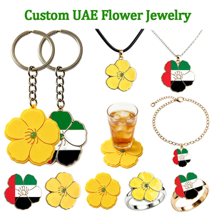 Joyería Personalizada de Tribulus Omanense al por Mayor, Flor Nacional Emiratí, Collar, Anillo y Pulsera de Jazmín Amarillo, Producción Diaria de 100k - Product Image 1