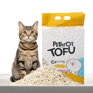 Litière pour <span class=keywords><strong>chat</strong></span> en tofu écologique et sûre, absorption rapide, agglomerations stables pour les acheteurs en gros - Product Image 1