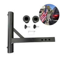 Support de drapeau universel NewStar pour attelage, en acier thermolaqué, compatible avec les récepteurs de 2 pouces pour Wrangler, camion, SUV, camping-car
