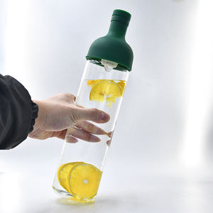 Vente chaude 1000ml fruits froids et bouteille de thé café infusion à froid bouteilles en verre à haute teneur en borosilicate avec filtre - Product Image 4