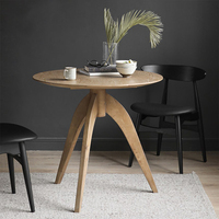 Großhandel benutzer definierte Eiche Holz multifunktion ale kleine runde Seite Esszimmer möbel antiken Esstisch Designs