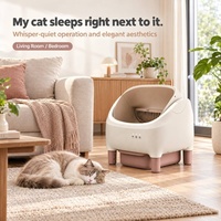 Vente en gros de litières pour chats esthétiques et rondes, meubles pour chats, logo personnalisé accepté