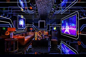 بيع بالجملة شرائط حفلات جدارية للحفلات أثاث النادي طاولة غرفة KTV أريكة ملهى ليلي ديكور النرجيلة - Product Image 5