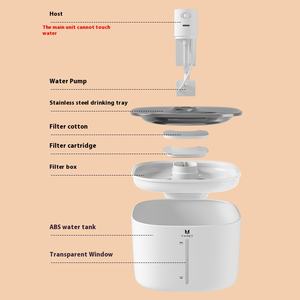 Fontaine à eau pour <span class=keywords><strong>chat</strong></span> en acier inoxydable, distributeur d'eau intelligent pour animaux de compagnie, automatique pour <span class=keywords><strong>chat</strong></span>, chien, animal de compagnie, filtration multicouche - Product Image 6