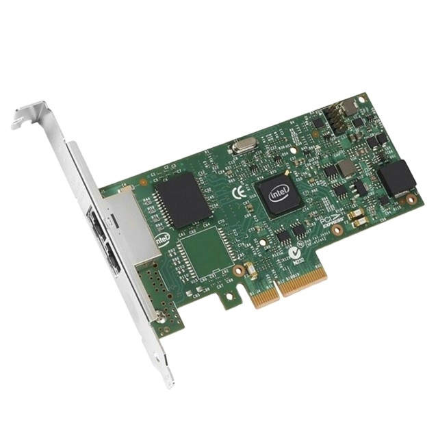 High Quality I350-T2 Dual RJ4 Port Gigabit Ethernet 1000M PCI-E Internal Fibre Channel Adapter Stock