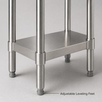 Tables en acier inoxydable 304/201, parfaites pour toutes sortes d'utilisations, comme les barbecues en plein air, les étagères de garage, etc.