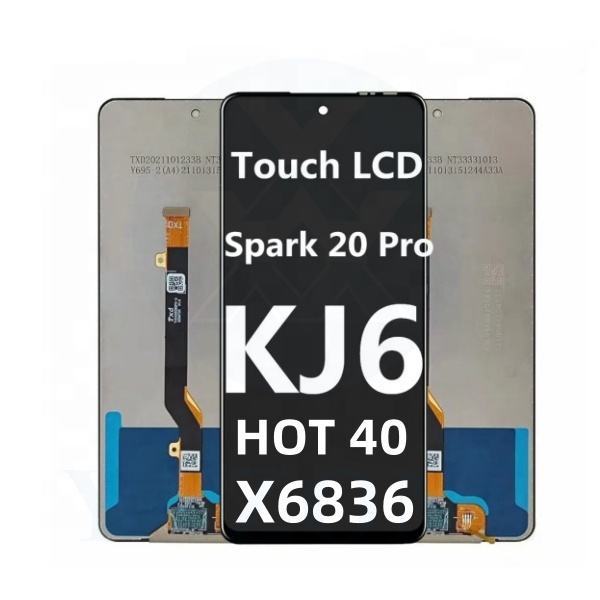 For Infinix Hot 40 X6836 KJ6 Original Lcd Touch Display for Techno Spark 20 Pro Lcd for Tecno Screen