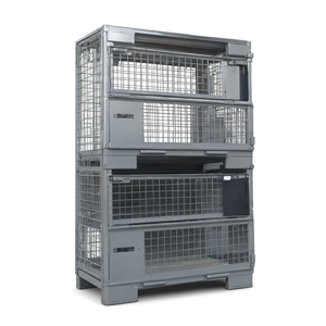 Cage à palettes en treillis métallique Toma Palete, conteneur en fil d'acier Gitterbox - Product Image 1
