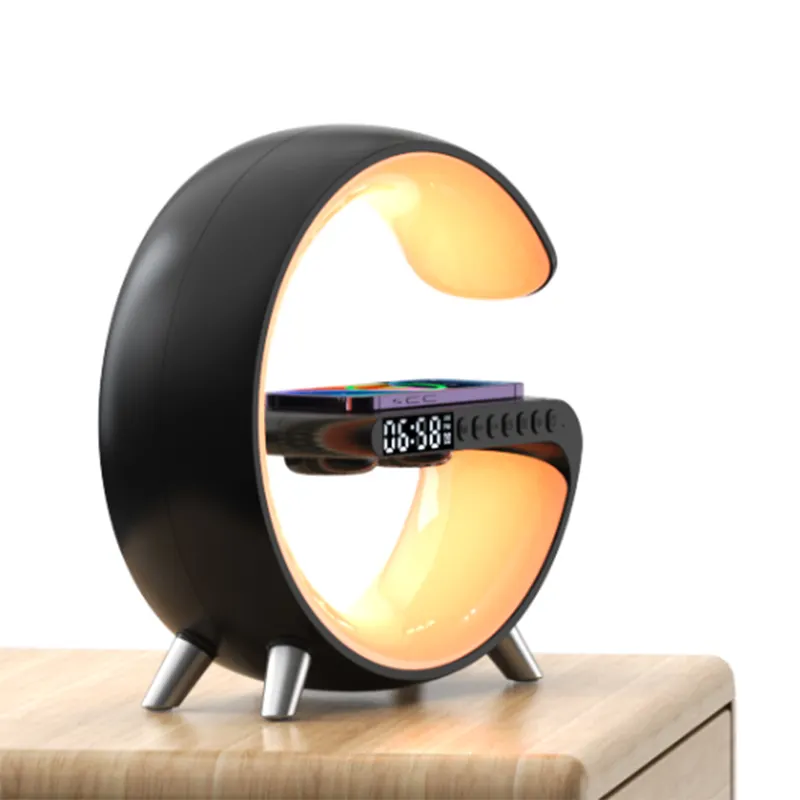 Haute qualité Led horloge électronique Smartphone chargeur sans fil N69 15W multifonctionnel nouvelle lampe intelligente chargeur sans fil