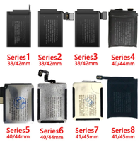 Baterai untuk iWatch S1 2 3 4 5 6 7 8 9 10 38mm 40mm 42mm 44mm 41MM 45mm 46mm ultra 1 2 3 49mm Baterai