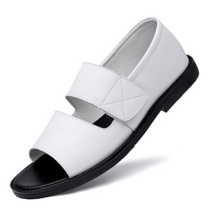 Men's Leather Sandals New Casual Men's <b>Shoes</b> Summer Outdoor Roman <b>Shoes</b> Soft Bottom Non-slip <b>Beach</b> <b>Shoes</b> - Product Image 5