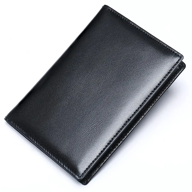 OEM fashion custom short wallet men passport credit card genuine leather money clip men's wallets male purse for men clutch bag