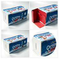 Boîte cadeau en papier pour Noël, emballage pour cadeaux de fêtes et présentation en magasin