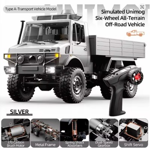 Nouvelle voiture RC GB7023+C8823+D912 1/18 6 roues motrices tout-terrain 2.4G Télécommandée pour l'escalade, le transport et le sauvetage, modèle de camion RC jouet - Product Image 2