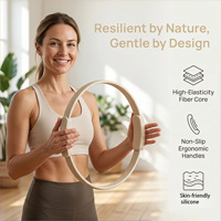 Cincin Yoga Pilates Gagang Ganda Tahan Lama, Magic Ring Logo Keras, Aksesoris Kebugaran Latihan, Cincin Pilates