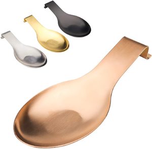 Supporto per Utensili in Acciaio Inox, Poggia Cucchiaio, Spatola e Mestolo con Costruzione Resistente - Product Image 3