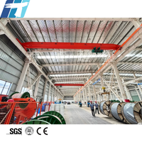 Pont roulant monopoutre sur mesure 5t avec hauteur de portée réglable et palan électrique pour entrepôt et atelier, certifié CE