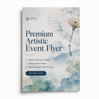 Service d'impression professionnel de brochures pliées, dépliants et prospectus promotionnels personnalisés, recto-verso, en papier couché