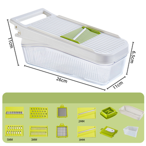 Assortiment de préparation rapide de salades pour les vendeurs d'articles ménagers, kit de trancheuse manuelle à mandoline de 17 pièces - Product Image 5