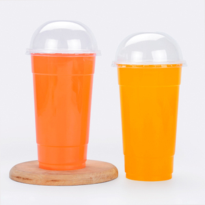 Tasse jetable en plastique PP 700ml, gobelet pour smoothie, bulle, thé, yaourt, haute qualité, 50 pièces - Product Image 1