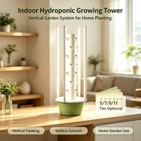 Système de culture hydroponique en tour pour jardin de cour, en plastique ABS durable avec réservoir, équipement agricole