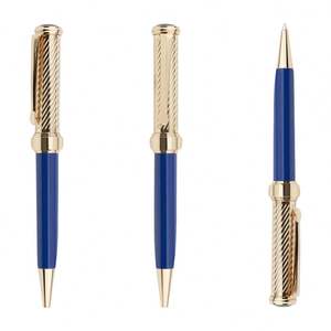 Bolígrafo de Metal de Alta Calidad con Punta de Bola Dorada, Bolígrafos de la Marca Navy, Bolígrafos de Metal de Buena Calidad con Logotipo Personalizado - Product Image 1