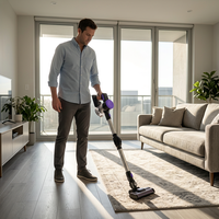 Aspirateur sans fil compact et pliable pour un transport et un rangement faciles