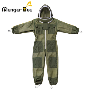 Beekeeping Full <b>Suit</b> with Detachable Fencing Veil Hood Zipper Closure Breathable Mesh <b>Bee</b> <b>Suit</b> - Product Image 3
