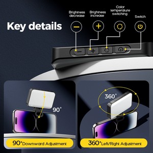 Lumière d'appoint pour vidéoconférence, beauté, <span class=keywords><strong>selfie</strong></span>, plateforme, ordinateur portable, diffusion en direct, photographie - Product Image 4