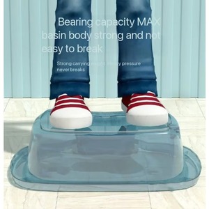 Factory Wholesale Plastic Women Washbasin Collapsible Sits Bath Kit Hemorrhoids Postpartum Care Sitz Bath for Toilet Seat - Product Image 4