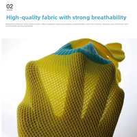 WRELS Chaussettes à cinq doigts en coton respirant pour l'été, légères et confortables, chaussettes à cinq doigts élastiques pour la cheville, chaussettes de Pilates