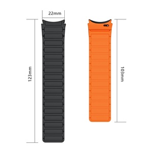 Correa de pulsera sin huecos para Samsung <span class=keywords><strong>Galaxy</strong></span> Watch6/5/4 40mm 44mm <span class=keywords><strong>Watch5</strong></span> <span class=keywords><strong>Pro</strong></span> <span class=keywords><strong>45mm</strong></span> correa de reloj magnética de silicona - Product Image 3