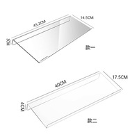 Support de clavier multifonctionnel en acrylique transparent, design moderne et épuré, pour ordinateur de bureau, avec réglage de hauteur et inclinaison, idéal pour le salon