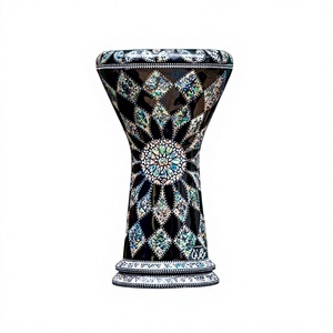 กลองดัร์บูก้า Gawharet El Fan Black Star Sombaty แท้ ขนาด 23 ซม. ประดับมุก - Product Image 1