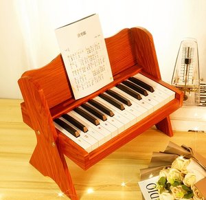 Wholesale Orff <b>Instrument</b> Flagship Power Supply Musical <b>Instrument</b> <b>Keyboard</b> Electronic Battery Operated Wooden 25-Key Piano Toy - Product Image 2