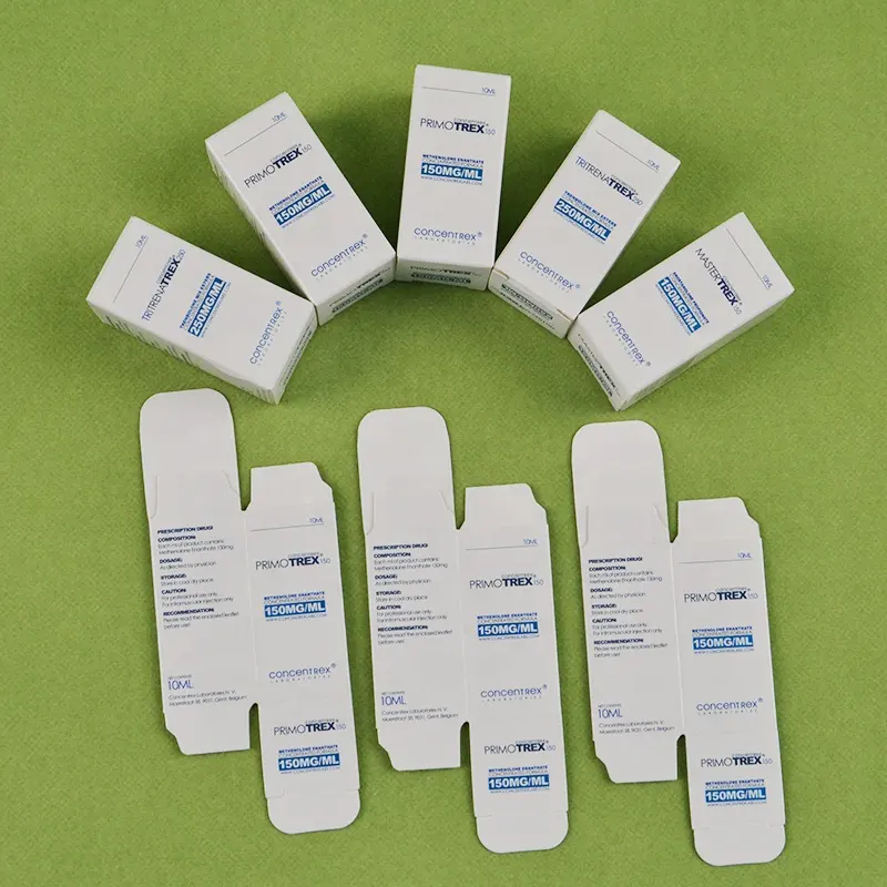 Scatola di carta peptide medica personalizzata scatola flacone da 2ml 3ml 5ml da 10ml