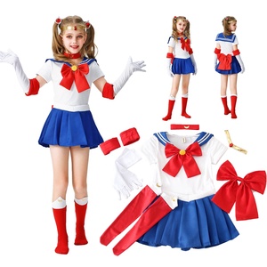 Disfraz de <span class=keywords><strong>Anime</strong></span> de Halloween para Mujeres y Niñas, Uniforme Inspirado en Sailor Moon con Accesorios - Product Image 1