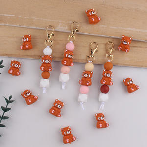 Llavero <span class=keywords><strong>de</strong></span> Oso <span class=keywords><strong>de</strong></span> Silicona Hecho a <span class=keywords><strong>Mano</strong></span> <span class=keywords><strong>de</strong></span> <span class=keywords><strong>Shein</strong></span> Cross-Border, Pequeño Colgante <span class=keywords><strong>de</strong></span> Joyería para Bolso - Product Image 2