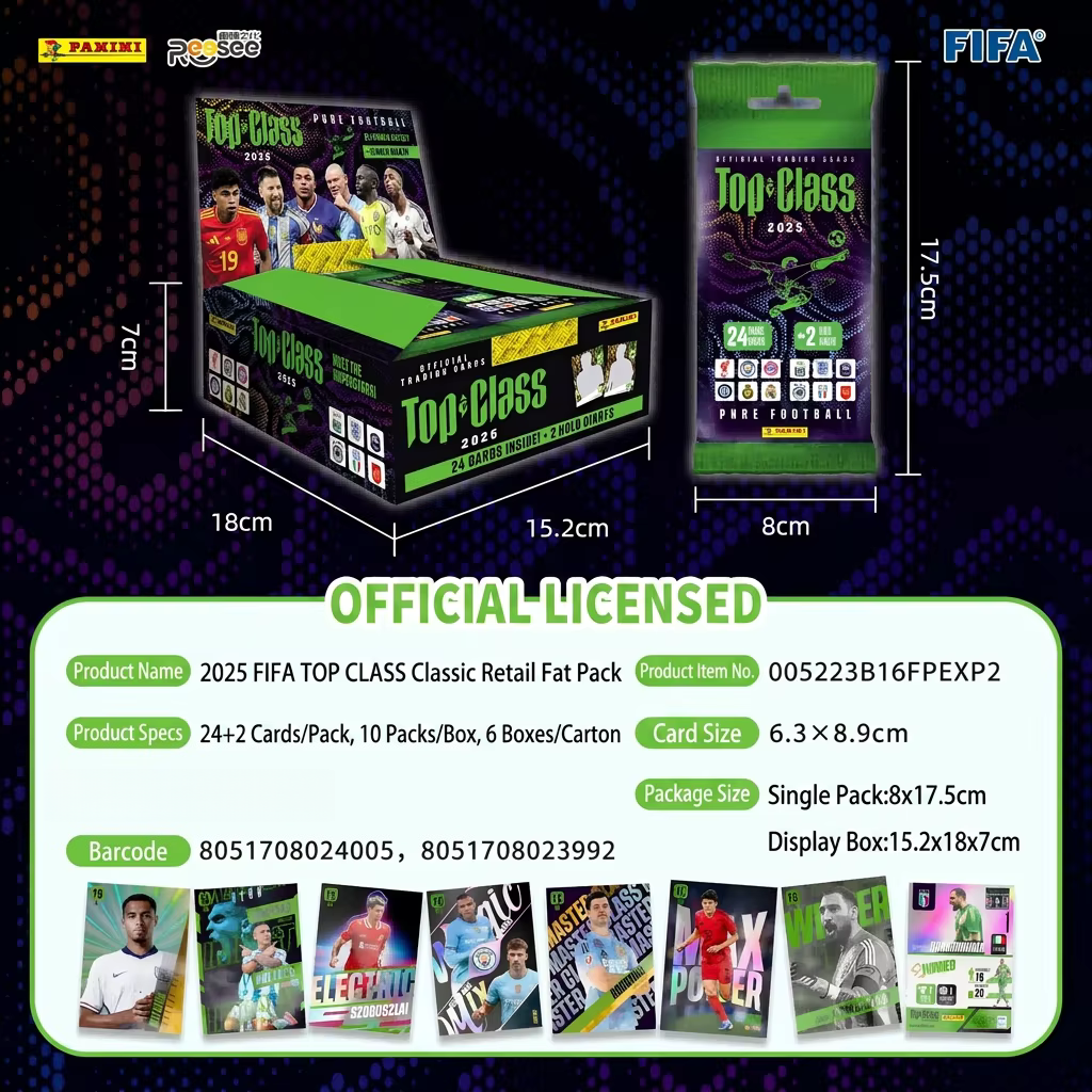 2025 F.I.F.A TOP CLASS Classic Retail Fat Pack