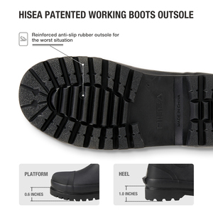 HISEA Bottes de pluie pour hommes Bottes de travail imperméables Bottes en <span class=keywords><strong>caoutchouc</strong></span> isolées - Product Image 5