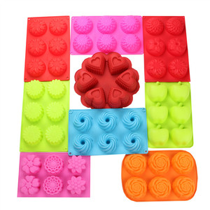 Silicone Baking Molds Set Multi Style For Cake Chiffon Mousse Ice Chocolate DIY Mold Tool Oven Safe Food Grade - Product Image 1