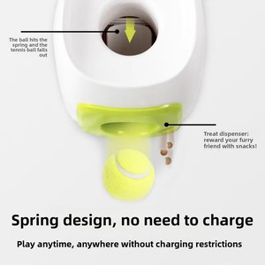เครื่องยิงลูกบอลอัตโนมัติสำหรับสุนัขรุ่นใหม่ เครื่องโยนลูกบอลสำหรับสัตว์เลี้ยงแบบอินเทอร์แอคทีฟสำหรับใช้ในร่ม - Product Image 6
