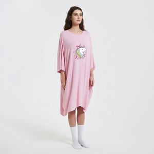Nouvelle saison été robe de nuit personnalisée pour filles t-shirts en bambou pour la maison - Product Image 3