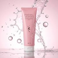 Tubo Vuoto in Plastica PE Rosa da 120ml Personalizzabile, Tubo Rotondo Texturizzato di Alta Qualità per Confezioni Cosmetiche di Detergenti Viso e Lozioni
